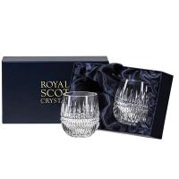 Royal Scot - Iona Barrel Tumblers Pair  Pres. Box